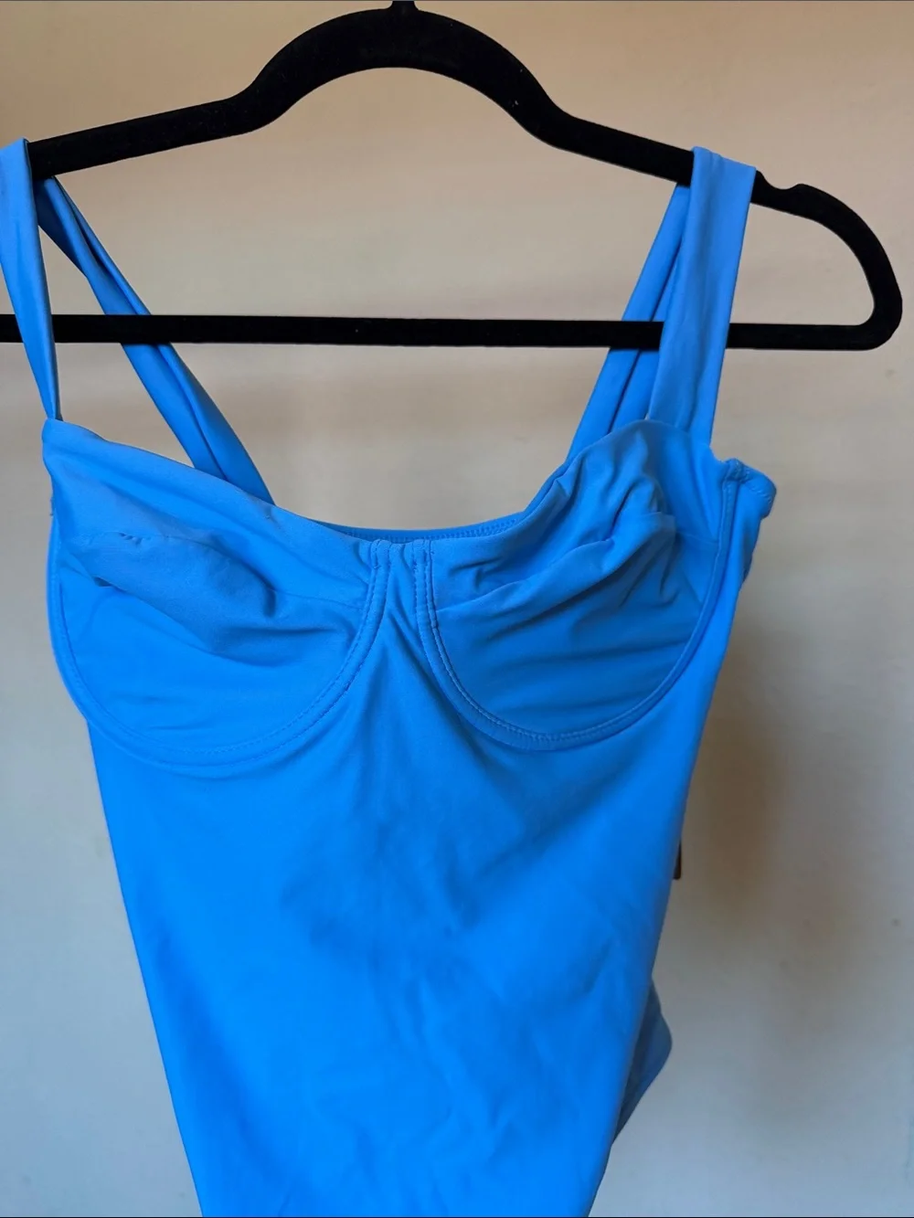 Skims Signature Underwire in Tide Blue One-Piece Swimsuit size M